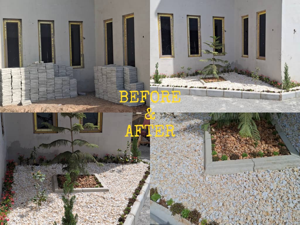 Stonework landscaping